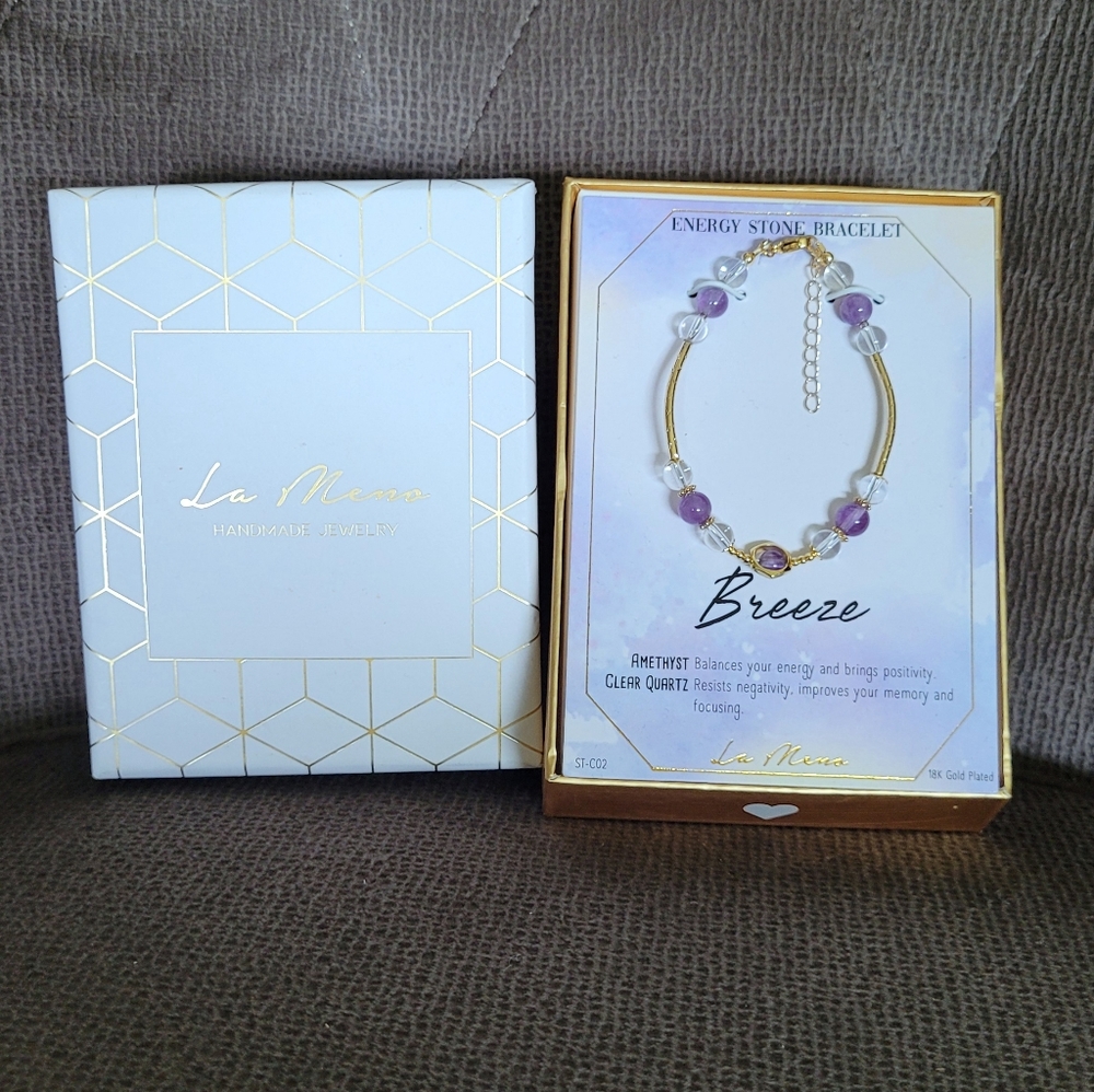 La Meno Breeze🌬 Energy⚡️Stone Bracelet - NIB - Picture 11 of 16